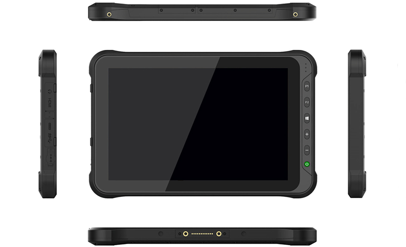 SCORPION 10X Windows: Rugged tablet with 10" high-brightness display in use