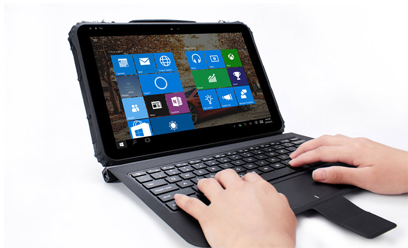 SCORPION 12: Rugged Tablet mit angedockter Tastatur